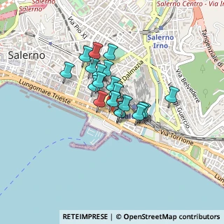 Mappa Via Ludovico de Bartolomeis, 84123 Salerno SA, Italia (0.297)