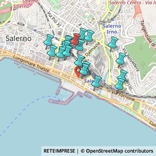 Mappa Via Ludovico de Bartolomeis, 84123 Salerno SA, Italia (0.417)