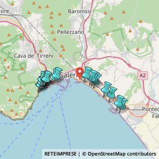 Mappa Piazza Giuseppe Mazzini, 84123 Salerno SA, Italia (3.84105)