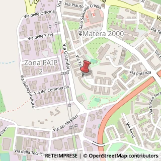 Mappa Via Taranto, 11/F, 75100 Matera, Matera (Basilicata)
