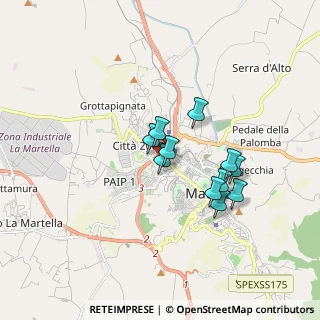 Mappa Via Gesualdo da Venosa, 75100 Matera MT, Italia (1.43182)