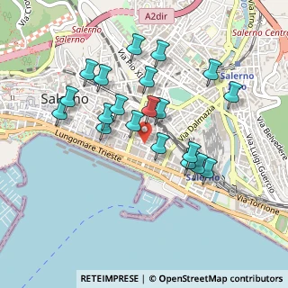 Mappa Piazza Caduti Civili di Guerra, 84123 Salerno SA, Italia (0.4615)