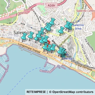 Mappa Piazza Caduti Civili di Guerra, 84123 Salerno SA, Italia (0.362)