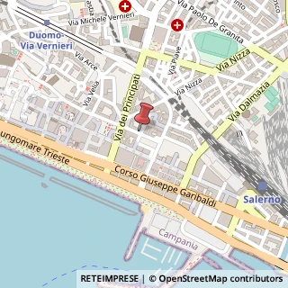 Mappa Via quaranta gian vincenzo 8, 84123 Salerno, Salerno (Campania)