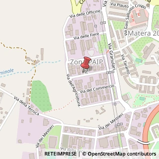 Mappa Via delle Comunicazioni, 50, 75100 Matera, Matera (Basilicata)