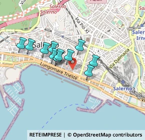 Mappa Via Raffaele Conforti, 84122 Salerno SA, Italia (0.35583)