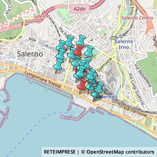Mappa Via Generale Armando Diaz, 84125 Salerno SA, Italia (0.2675)