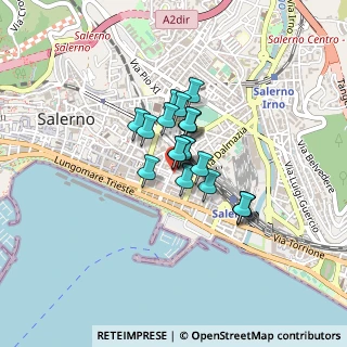 Mappa Via Generale Armando Diaz, 84125 Salerno SA, Italia (0.262)