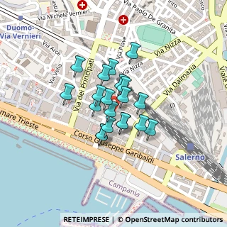 Mappa Via Generale Armando Diaz, 84125 Salerno SA, Italia (0.144)