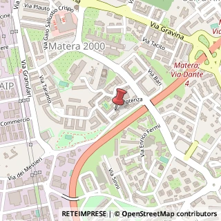 Mappa Via Cosenza, 5, 75100 Matera, Matera (Basilicata)