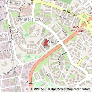 Mappa Via Cosenza,  48, 75100 Matera, Matera (Basilicata)