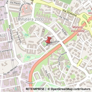 Mappa Via Cosenza,  28, 75100 Matera, Matera (Basilicata)