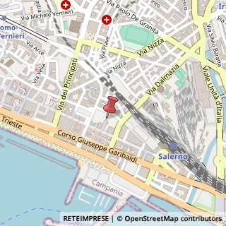 Mappa Via Ruggiero Giordano,  8, 84121 Salerno, Salerno (Campania)