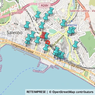 Mappa Via Ruggiero Giordano, 84123 Salerno SA, Italia (0.467)