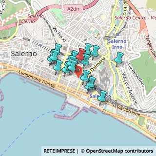 Mappa Via Francesco Manzo, 84123 Salerno SA, Italia (0.299)