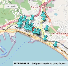 Mappa Via F. Manzo, 84122 Salerno SA, Italia (0.693)