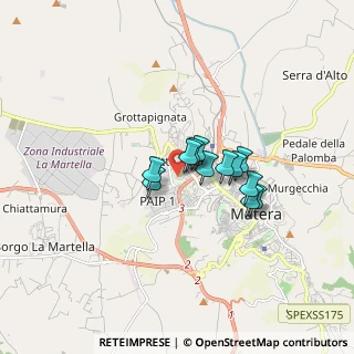 Mappa Via Taranto, 75100 Matera MT, Italia (1.145)