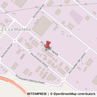 Mappa Zona Industriale La Martella, Via Giovanni Agnelli snc, 75100 Matera MT, Italia, 75100 Matera, Matera (Basilicata)
