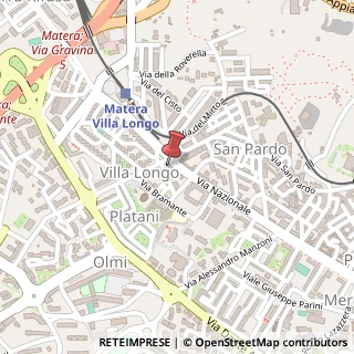 Mappa Via Don Luigi Sturzo, 1, 75100 Matera, Matera (Basilicata)