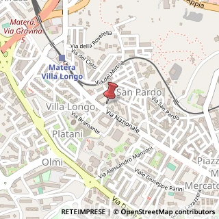Mappa Via Giambattista Vico, sn, 75100 Matera, Matera (Basilicata)