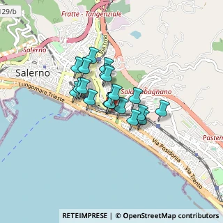 Mappa Via Gaetano Rocco, 84127 Salerno SA, Italia (0.575)