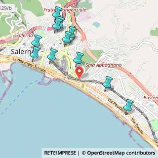 Mappa Via Gaetano Rocco, 84127 Salerno SA, Italia (1.26091)