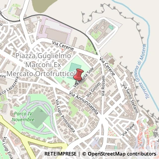 Mappa Via Nicola Sole, 22, 75100 Matera, Matera (Basilicata)