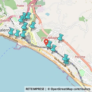 Mappa Via Stefano Passaro, 84127 Salerno SA, Italia (1.28333)
