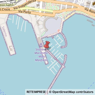 Mappa Via Molo Manfredi, 84121 Salerno SA, Italia, 84121 Salerno, Salerno (Campania)