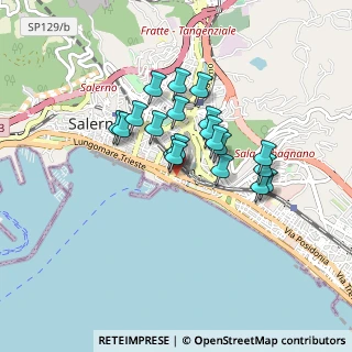 Mappa Via T.C. Carmine Calo, 84123 Salerno SA, Italia (0.701)