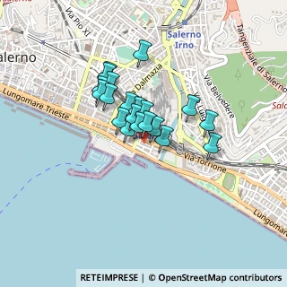 Mappa Via T.C. Carmine Calo, 84123 Salerno SA, Italia (0.3165)