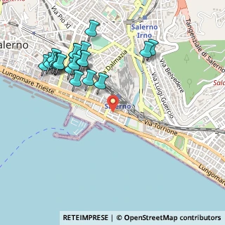 Mappa Via T.C. Carmine Calo, 84123 Salerno SA, Italia (0.616)