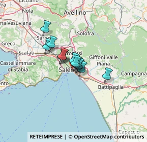 Mappa Via delle Ginestre, 84134 Salerno SA, Italia (7.29615)