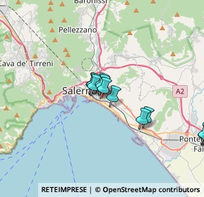 Mappa Via delle Ginestre, 84134 Salerno SA, Italia (3.35833)