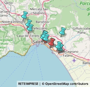 Mappa Via delle Ginestre, 84134 Salerno SA, Italia (4.69538)