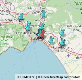 Mappa Via Leonino Vinciprova, 84127 Salerno SA, Italia (4.40176)