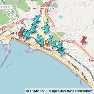 Mappa Via Leonino Vinciprova, 84127 Salerno SA, Italia (0.908)