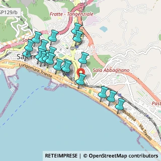 Mappa Via Leonino Vinciprova, 84127 Salerno SA, Italia (1.0665)