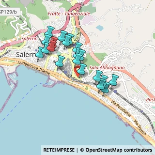 Mappa Via Leonino Vinciprova, 84127 Salerno SA, Italia (0.8405)
