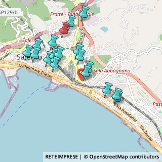 Mappa Via Leonino Vinciprova, 84127 Salerno SA, Italia (1.031)