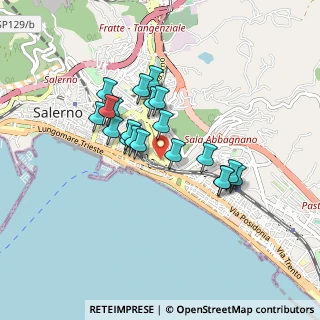 Mappa Via Leonino Vinciprova, 84127 Salerno SA, Italia (0.7485)