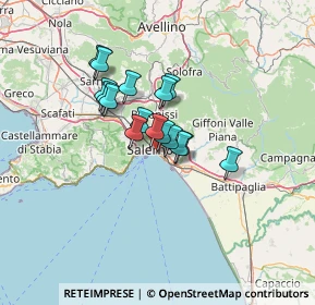 Mappa Via Leonino Vinciprova, 84127 Salerno SA, Italia (9.58875)