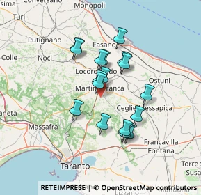 Mappa SP68, 74015 Martina Franca TA, Italia (11.64588)