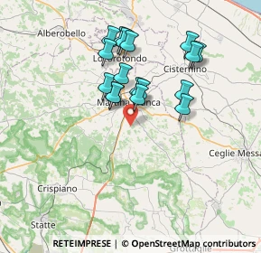 Mappa SP68, 74015 Martina Franca TA, Italia (6.68353)