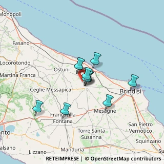 Mappa SS16, 72012 San Vito dei Normanni BR, Italia (9.91545)