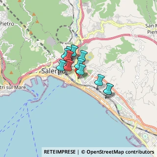 Mappa Via Montercorvino, 84127 Salerno SA, Italia (1.09231)