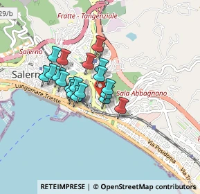 Mappa Via Montercorvino, 84127 Salerno SA, Italia (0.658)