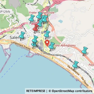 Mappa Via Montercorvino, 84127 Salerno SA, Italia (1.06615)