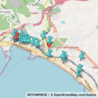 Mappa Via Montercorvino, 84127 Salerno SA, Italia (1.201)