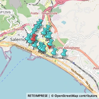 Mappa Via Montercorvino, 84127 Salerno SA, Italia (0.7005)